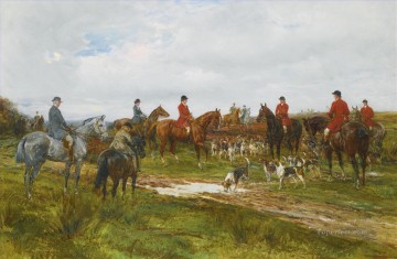 狩りのために集まる 2 ヘイウッド・ハーディの狩猟 Oil Paintings